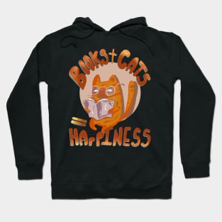 Books and Cats Equal Happiness T-shirt Hoodie